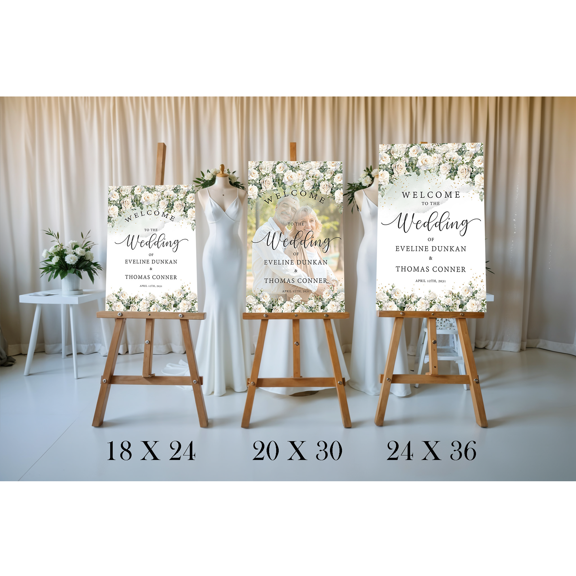 Stylish Welcome Wedding Sign